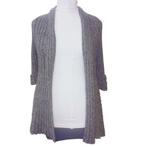 BCBGMAXAZRIA Knit Open Front Crochet Back Cardigan Sweater‎ SKUW629